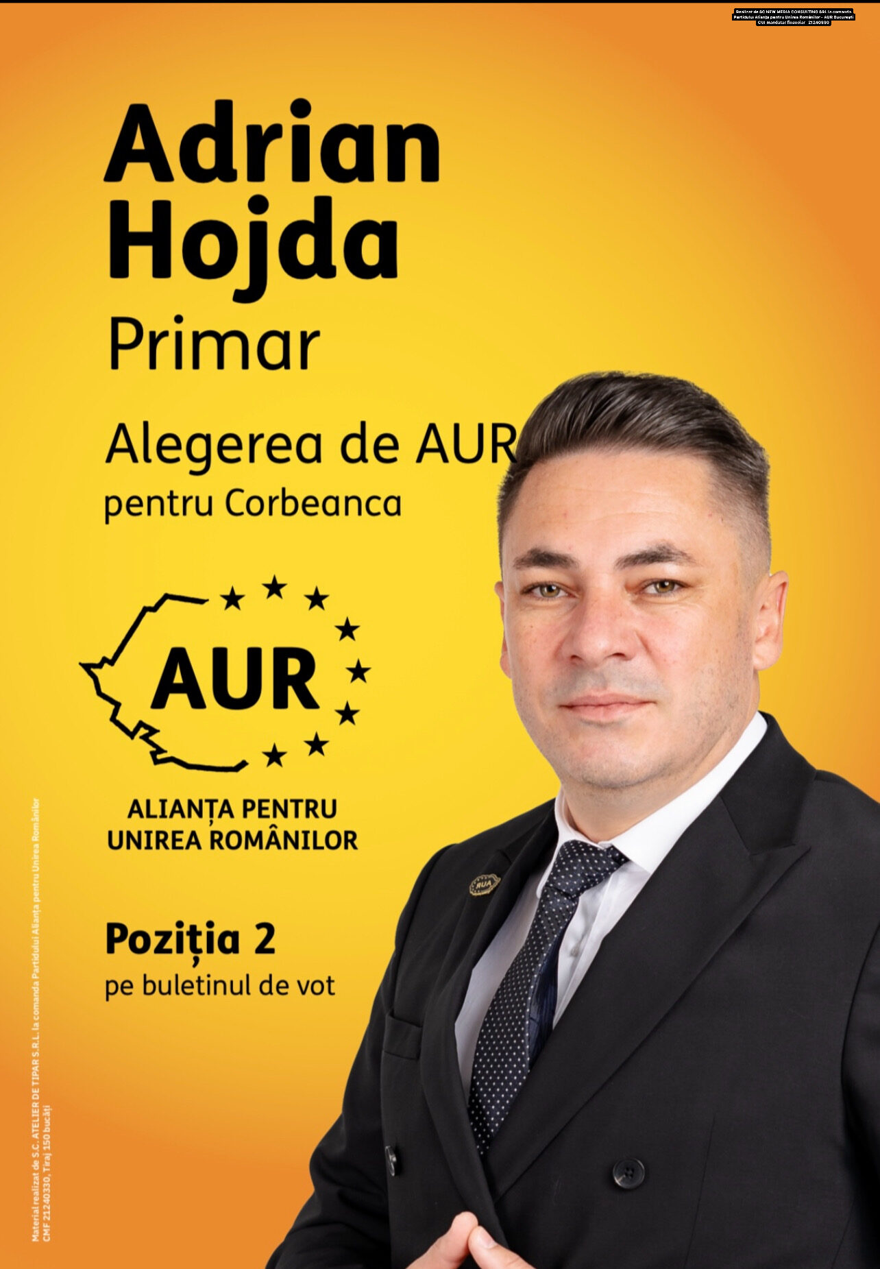 Adrian Hojda –  Planuri pentru reducerea impozitelor și susținerea antreprenoriatului local – PP