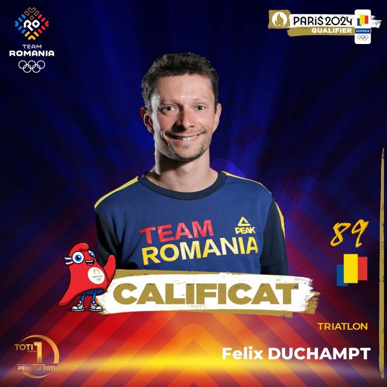 Felix Duchamp – Al 89-lea sportiv român calificat la Jocurile Olimpice de la Paris