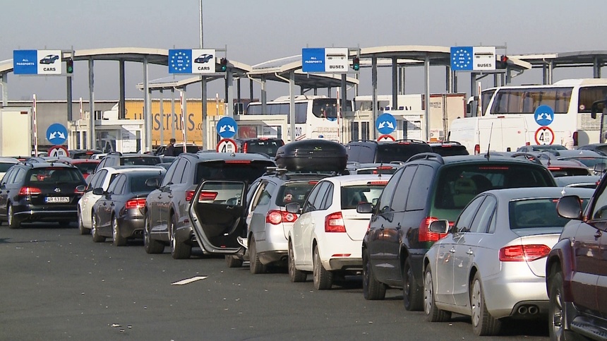 Aglomerație la punctele de frontieră în prima zi de Paște
