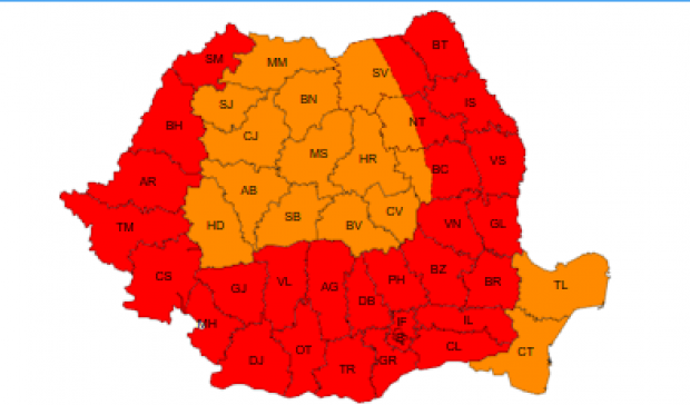 ALERTĂ – Cod Roșu de Caniculă în aproape toată țara