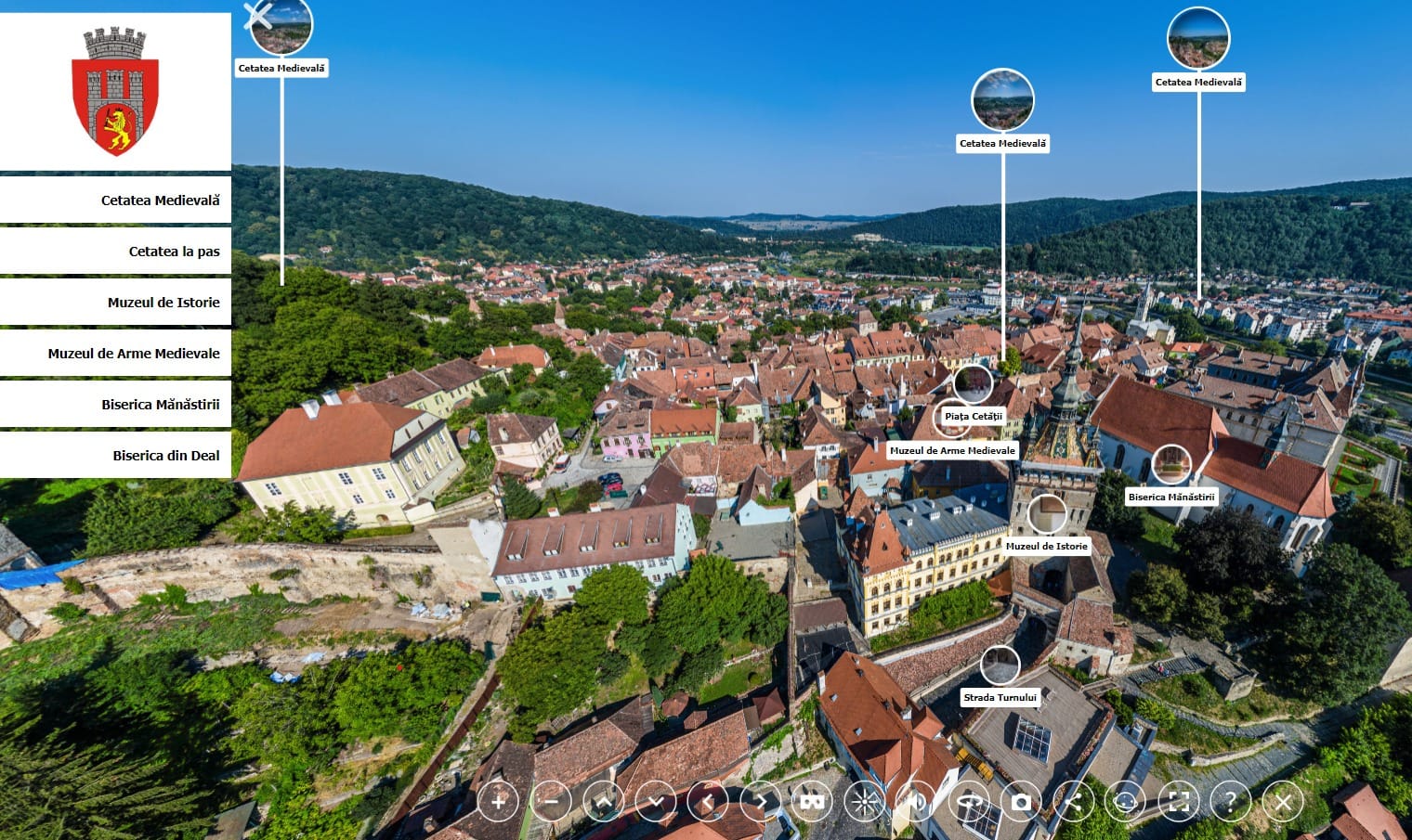 Sighișoara – Cetatea Medievală disponibilă acum într-un tur virtual panoramic