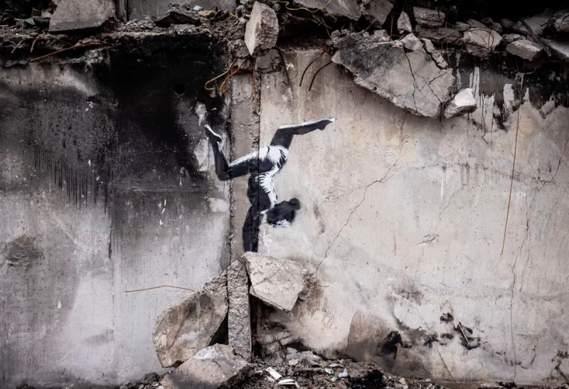 Opera lui Bansky, îndepărtată de la grădina zoologică din Londra