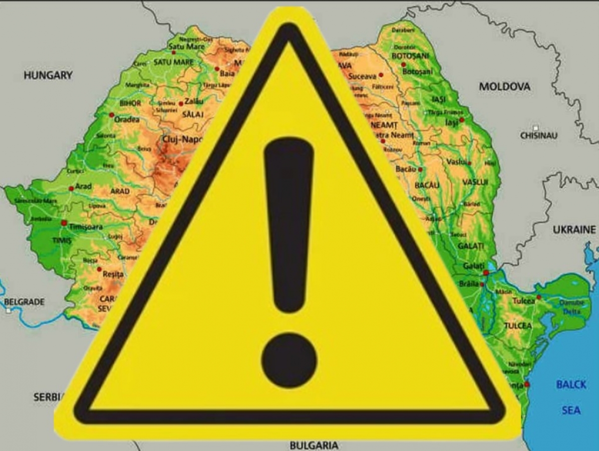 Alertă- ANM a emis Cod Galben de furtuni și grindină în 16 județe. Alte 6 județe intră sub cod de caniculă / Harta