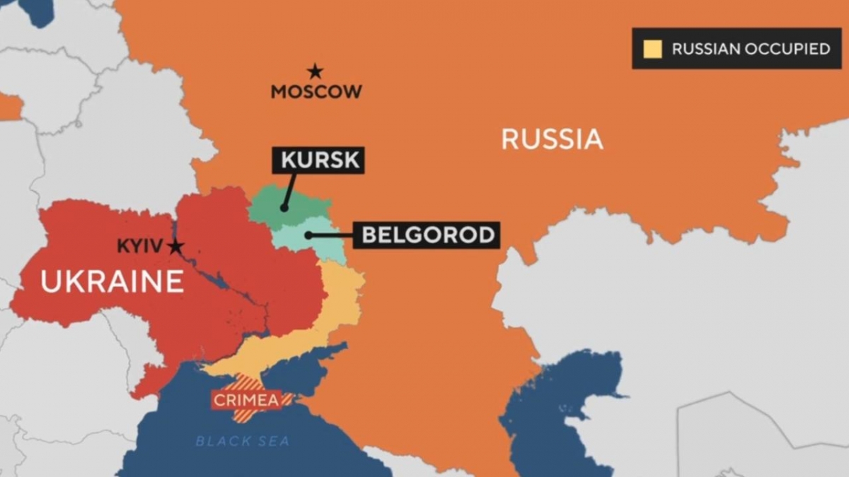 Ucraina afirmă că a folosit o bombă americană pentru a lovi o ţintă în regiunea Kursk din Rusia