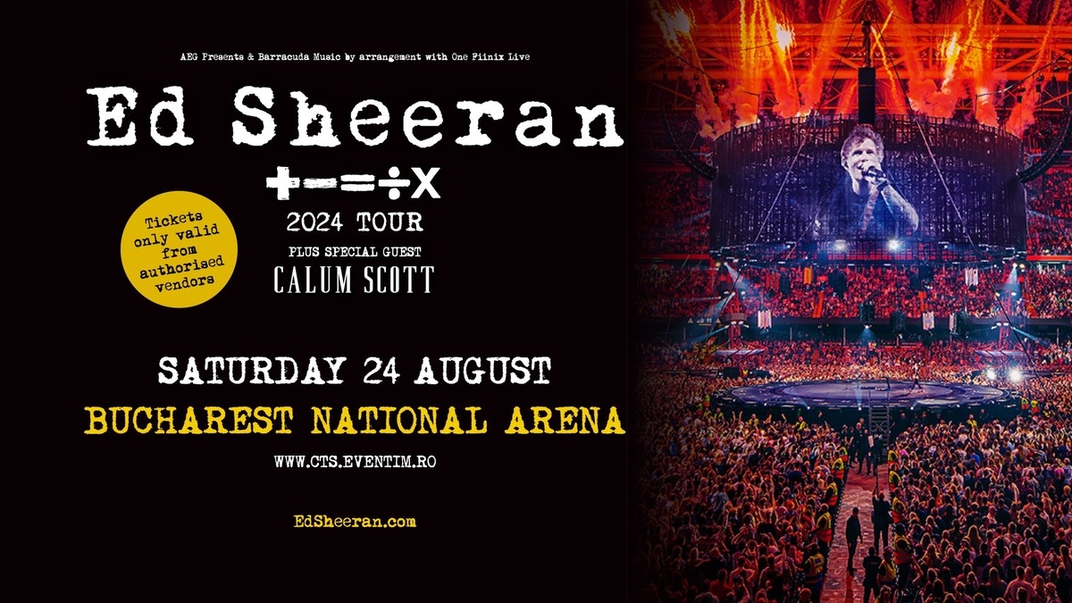 Ed Sheeran va concerta, sâmbătă, pe Arena Naţională din Bucureşti