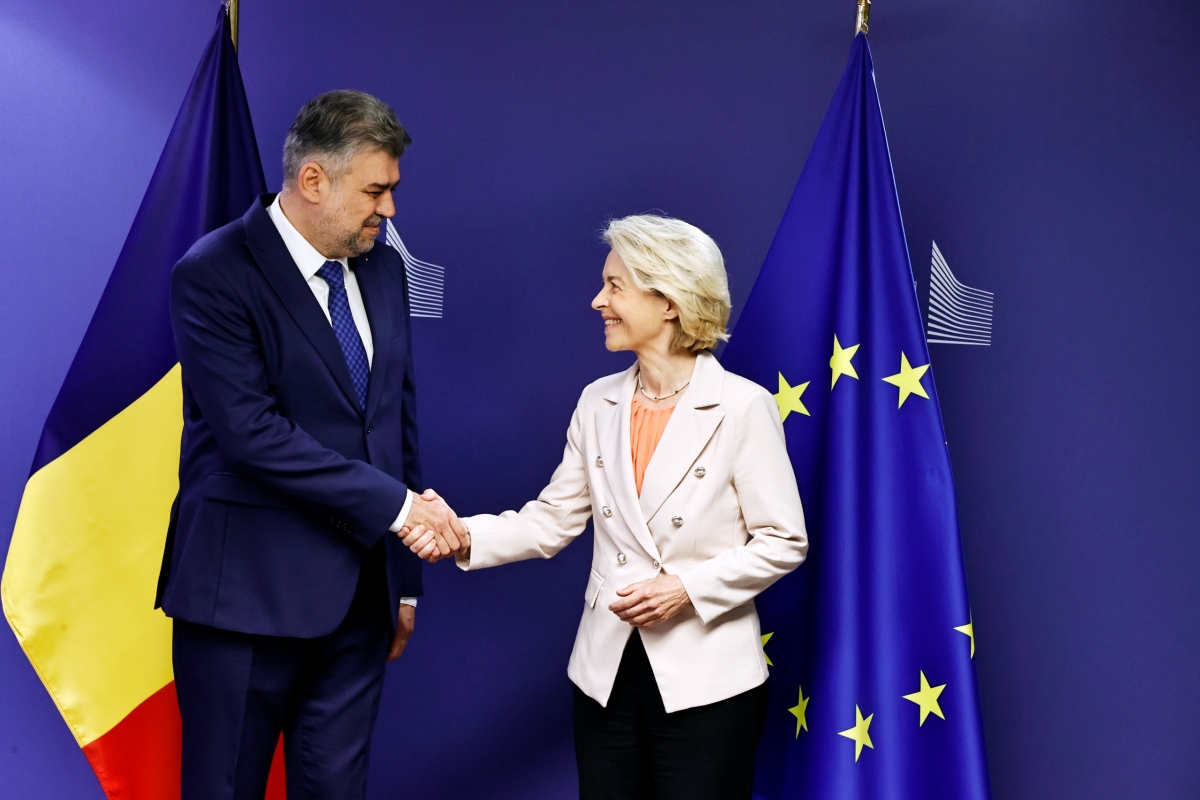 Marcel Ciolacu a bătut palma cu Ursula von der Leyen: Acord pe 7 ani între România și Comisia Europeană