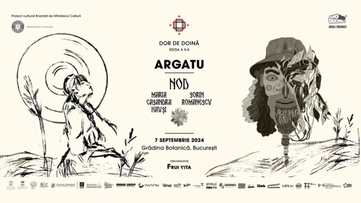 Ateliere şi concerte, la evenimentul 'Dor de Doină', pe 7 septembrie, la Grădina Botanică din Bucureşti