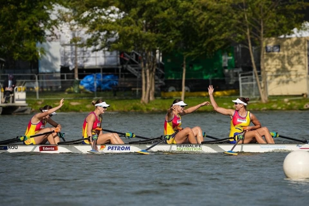 Canotaj: Medalie de aur pentru România şi record mondial la CM Under 23, la 4 vâsle feminin