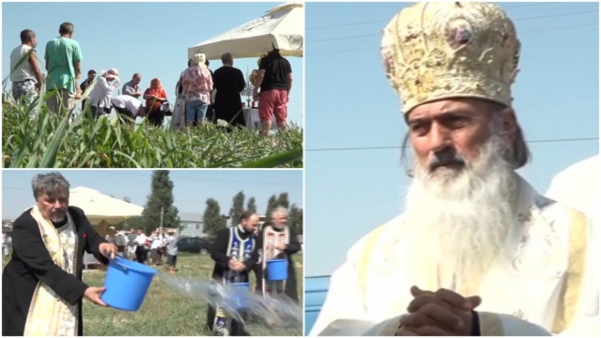 ÎPS Teodosie a invocat ploaia pe câmpurile din Constanţa. A făcut rugăciuni speciale