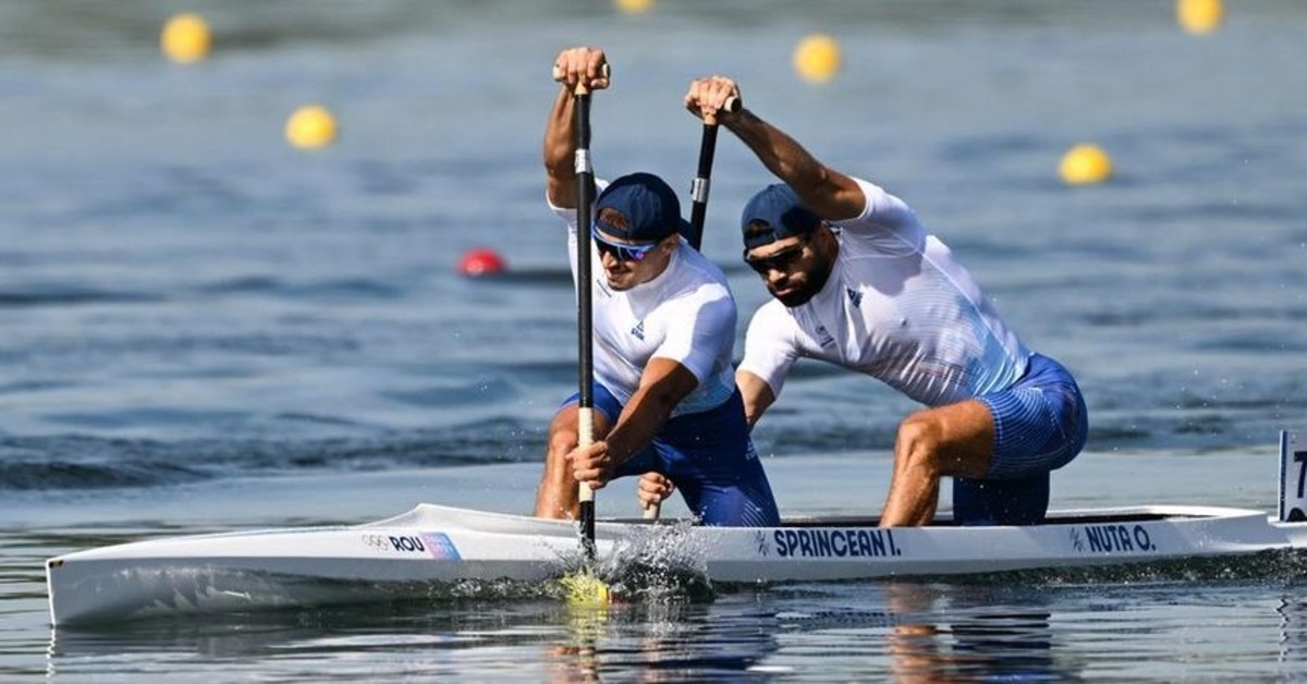 Sportivii Ilie Sprîncean şi Oleg Nuţă în finala de canoe dublu, pe distanţa de 1.000 m, la Campionatele Mondiale de kaiac-canoe pentru probele neolimpice