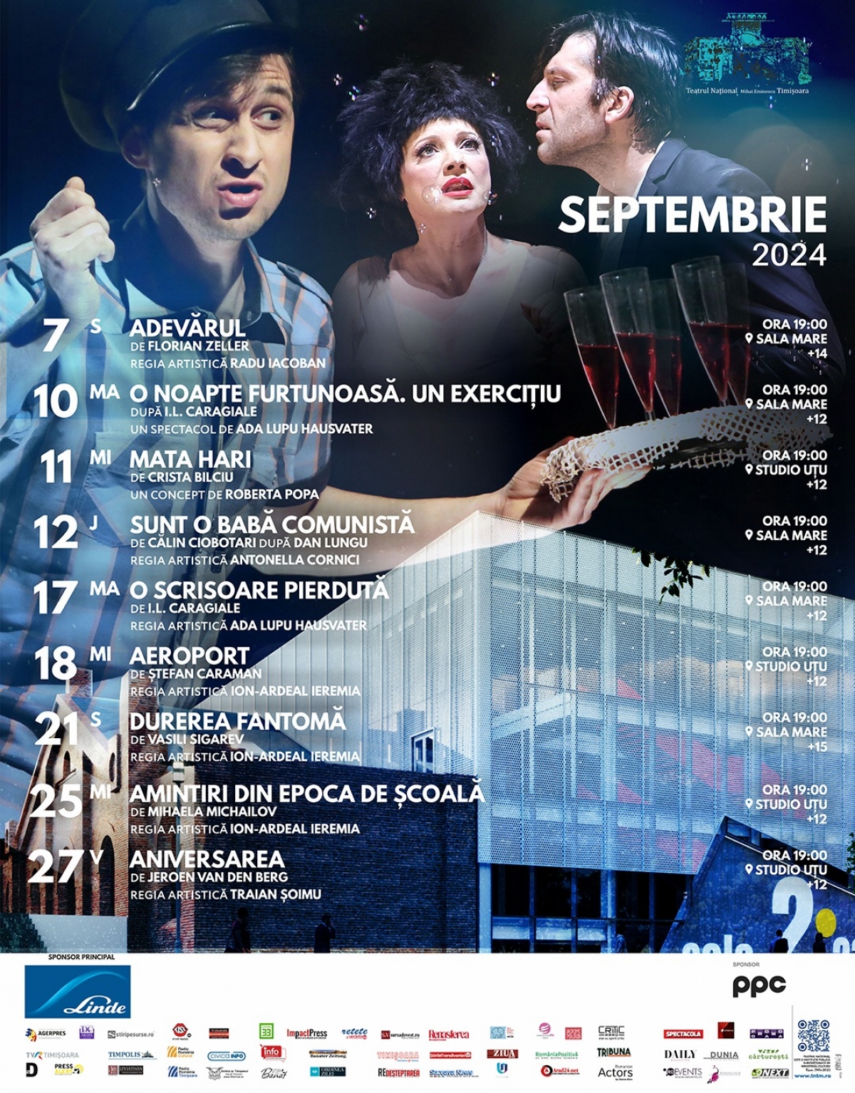 Teatrul Național Timișoara deschide stagiunea de toamnă cu o serie de spectacole incintante