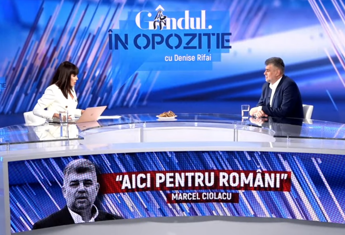 VIDEO Denise Rifai l-a mitraliat cu 10 întrebări roșii pe Marcel Ciolacu: Dacă n-ai ficat…