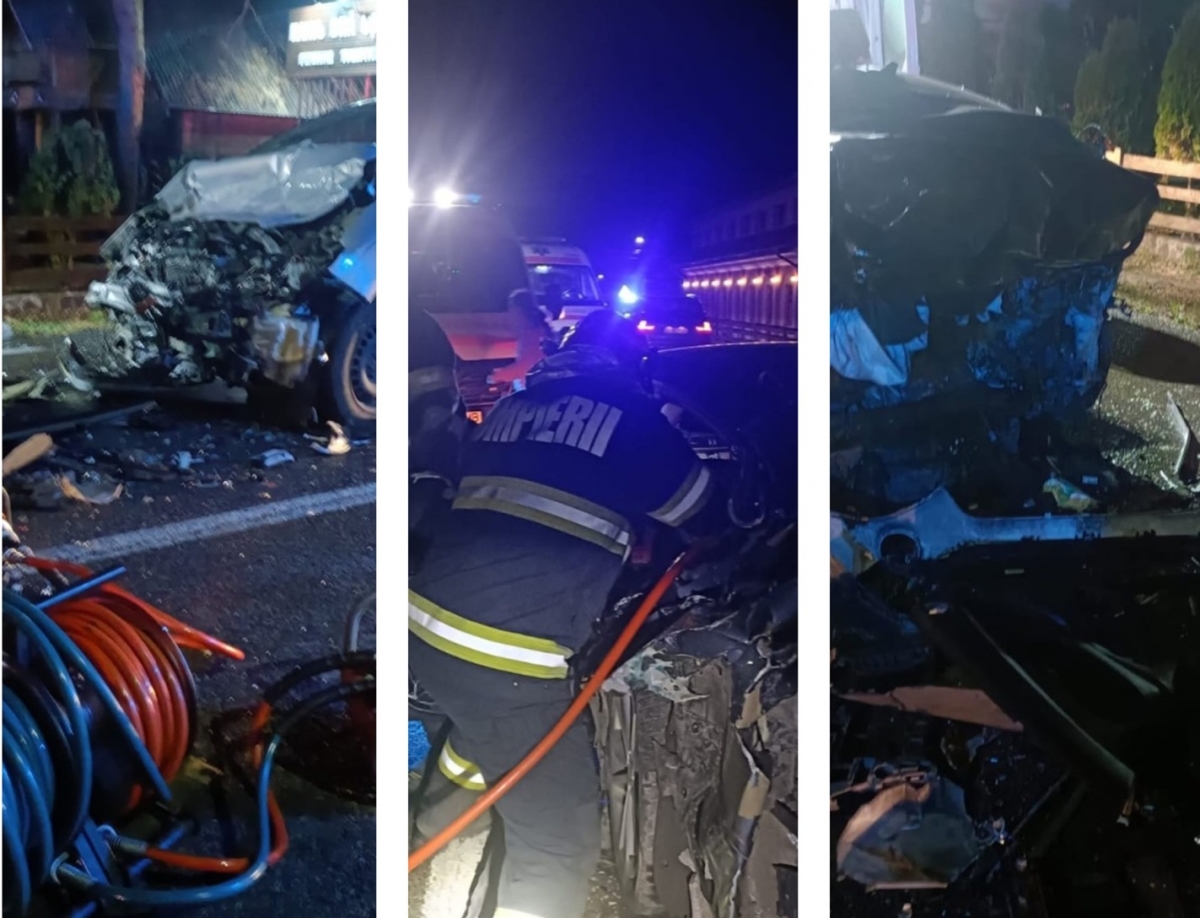 VIDEO Accident grav pe drumul E85 – Cinci copii răniți, două persoane încarcerate