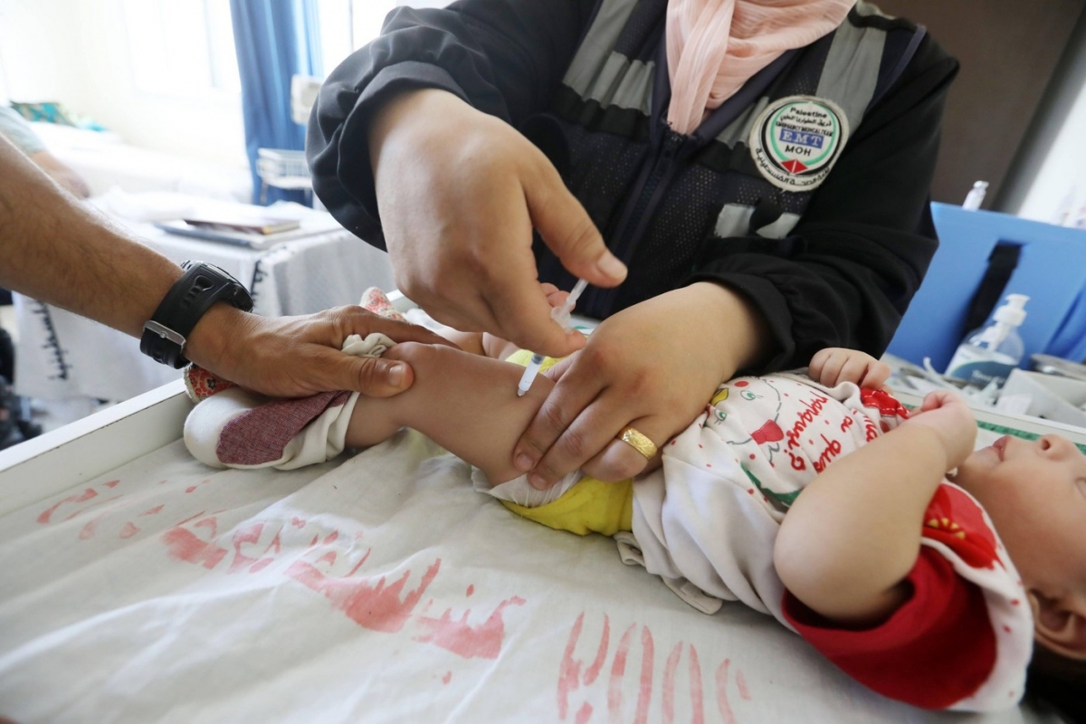 Peste 87.000 de copii au fost vaccinați împotriva poliomielitei în Gaza
