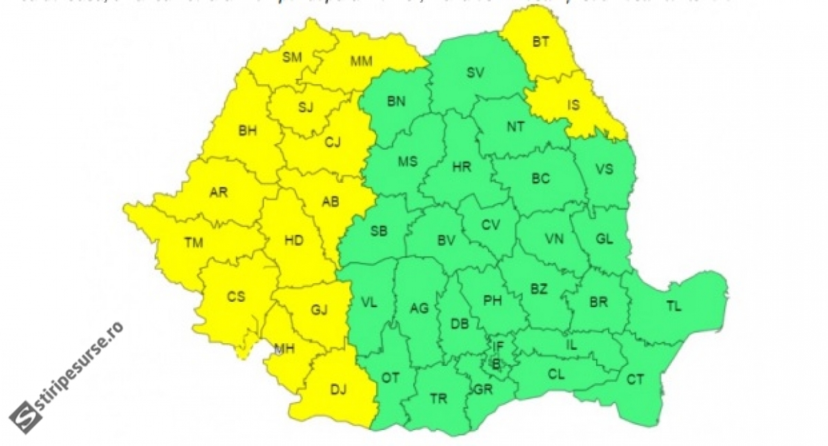 A fost emisă ALERTĂ METEO, după ciclonul care a distrus Vama Veche – HARTĂ