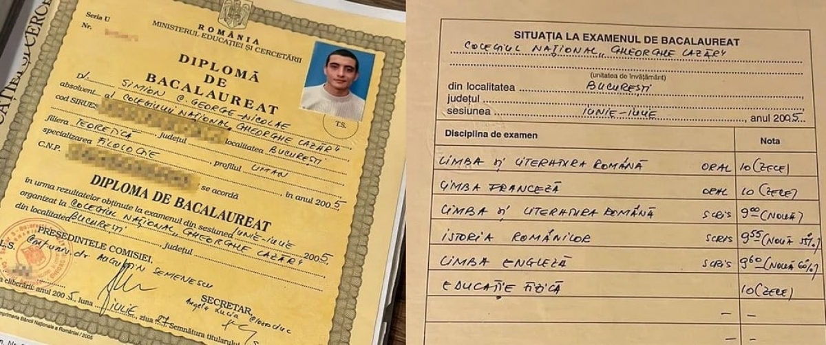 George Simion prezintă diploma sa de Bacalaureat: Evaluarea liderului AUR