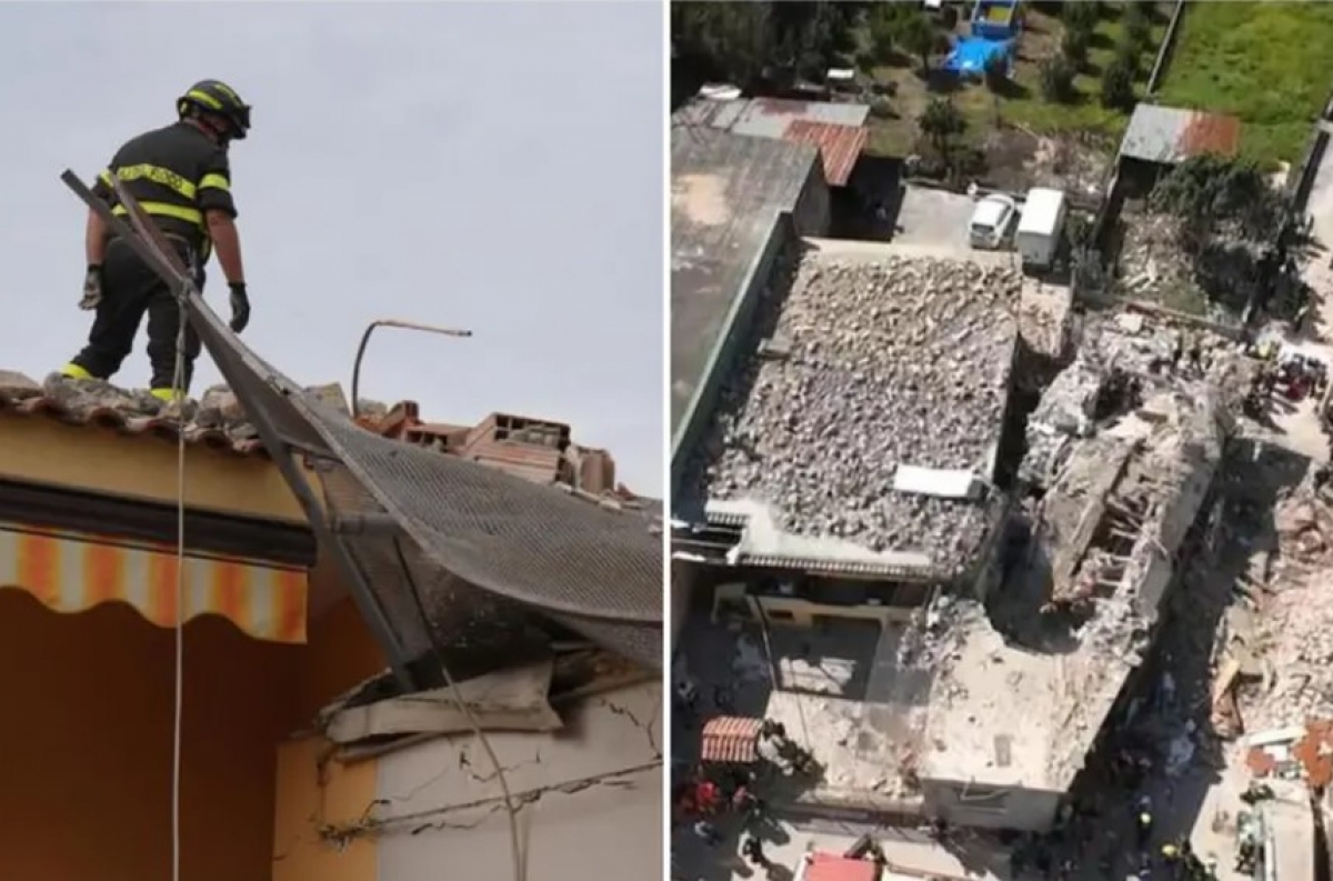 Imagini cutremurătoare: O clădire de două etaje s-a prăbușit, iar pompierii au descoperit trei victime sub ruine