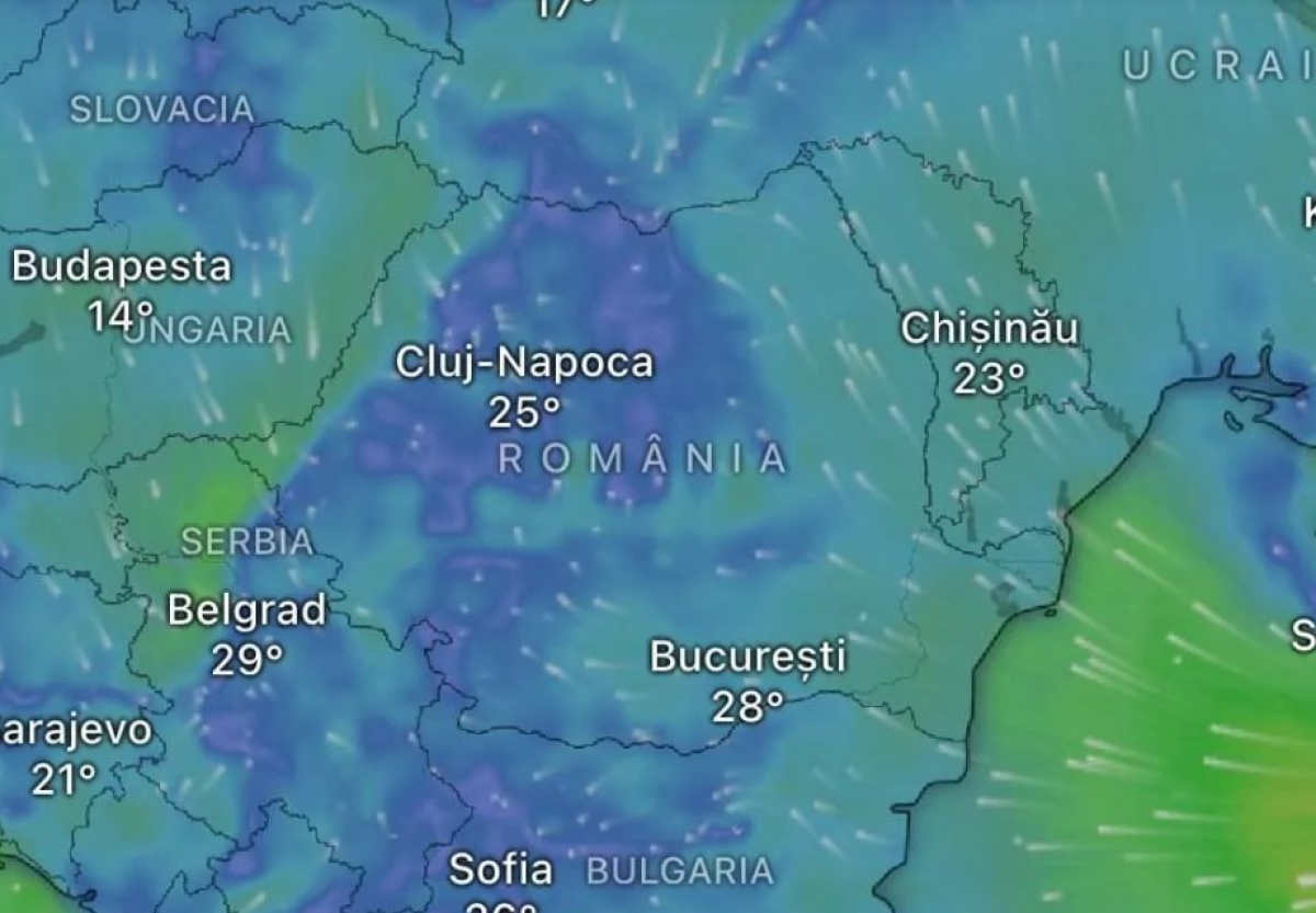 Ciclonul devastator care lovește Europa își face apariția în București în această dimineață: ISU a emis mesaje de avertizare