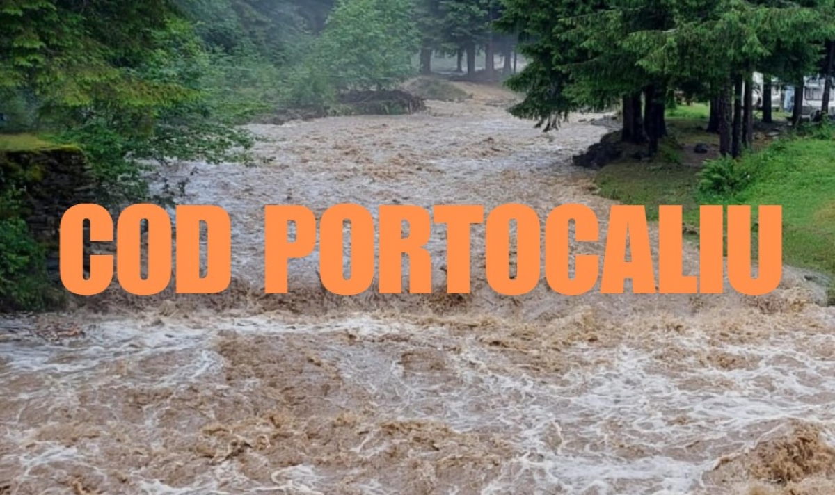 Cod portocaliu de inundații: 6 județe afectate în urma avertizărilor meteo