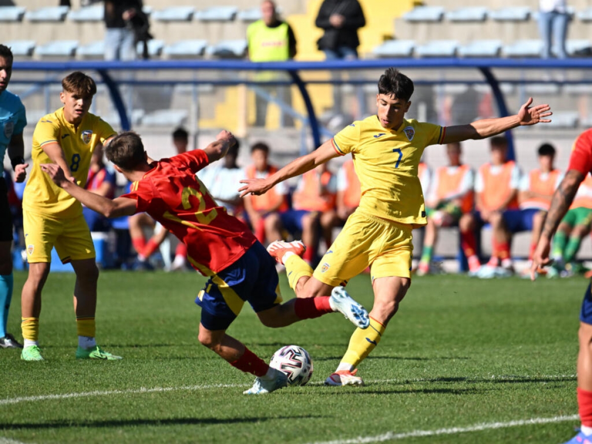 Naționala U19 a României termină turneul de pregătire UEFA cu un egal spectaculos
