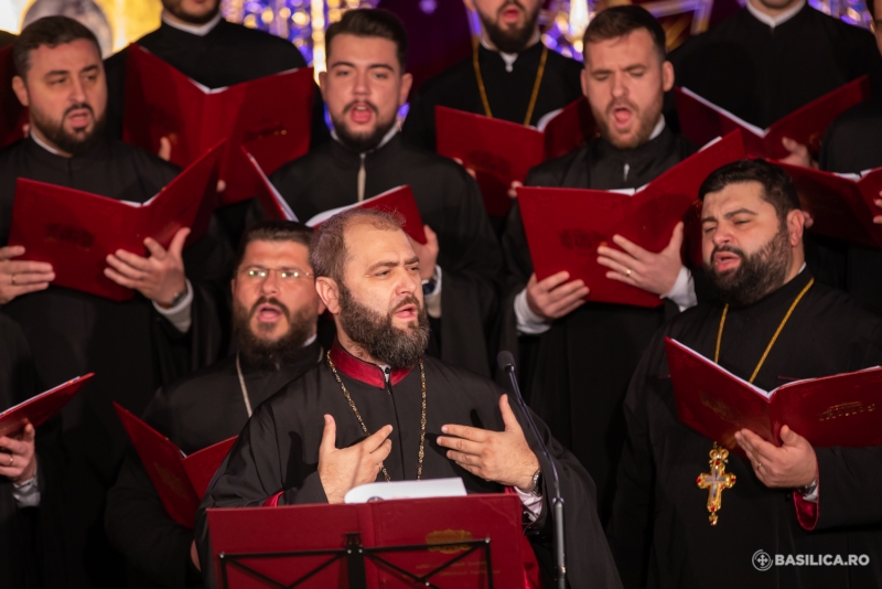 Arhidiaconul Mihail Bucă și Grupul Psaltic Tronos al Patriarhiei Române concertează la Focșani