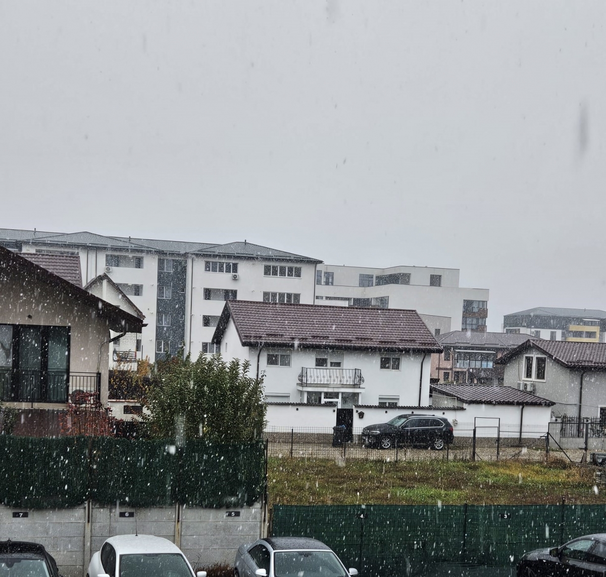 VIDEO În București ninge cu fulgi deosebit de mari: Fenomen rar în Capitală