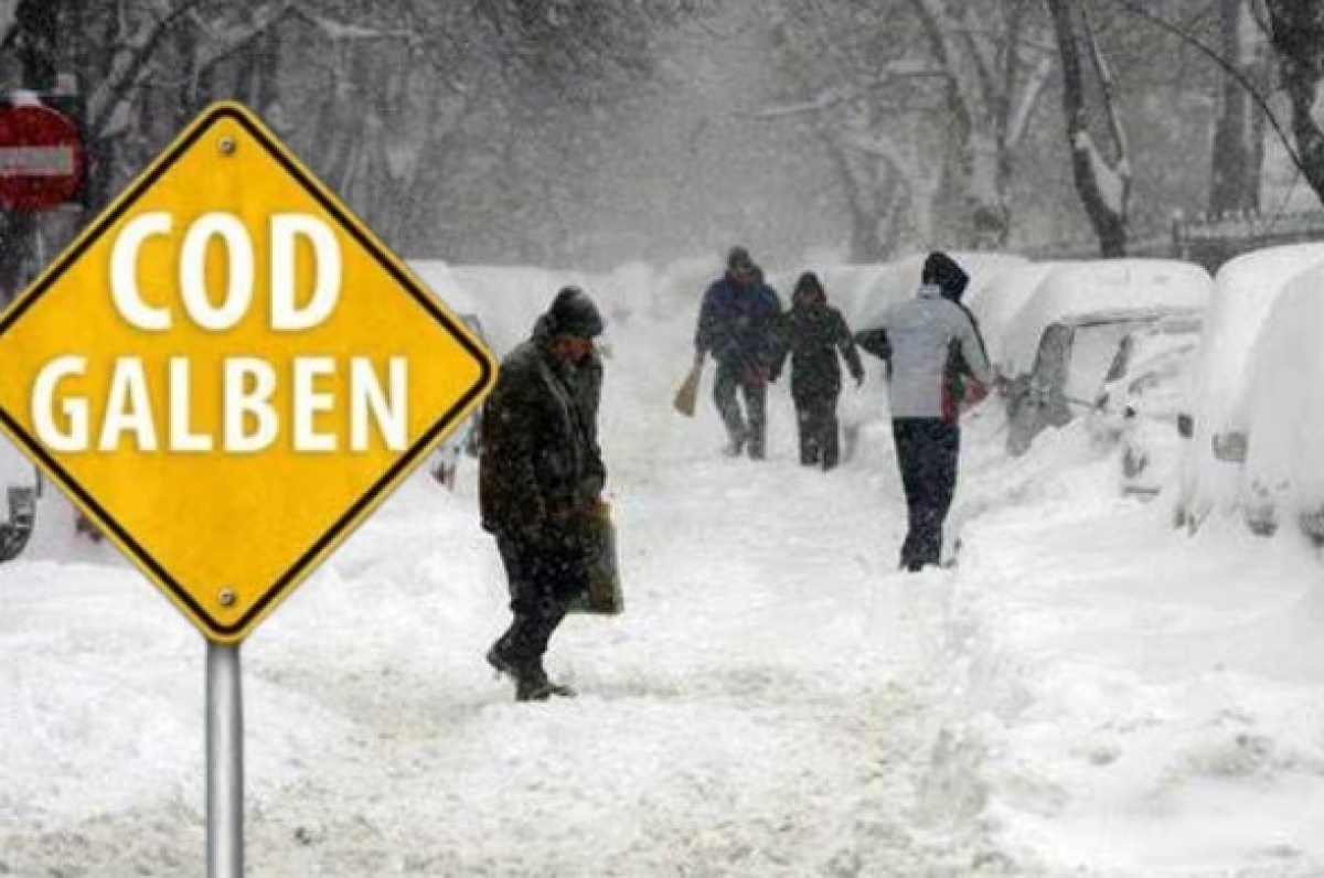 Alertă – ANM a emis Cod Galben de ninsoare în 11 județe / HARTA zonelor vizate