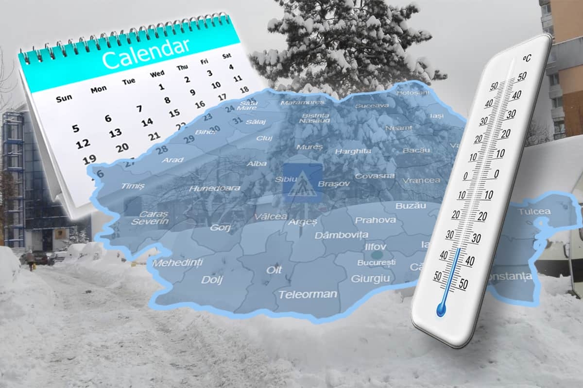 Alertă cod portocaliu de vreme severă: ninsori viscolite, vânt puternic și temperaturi negative în toată țara