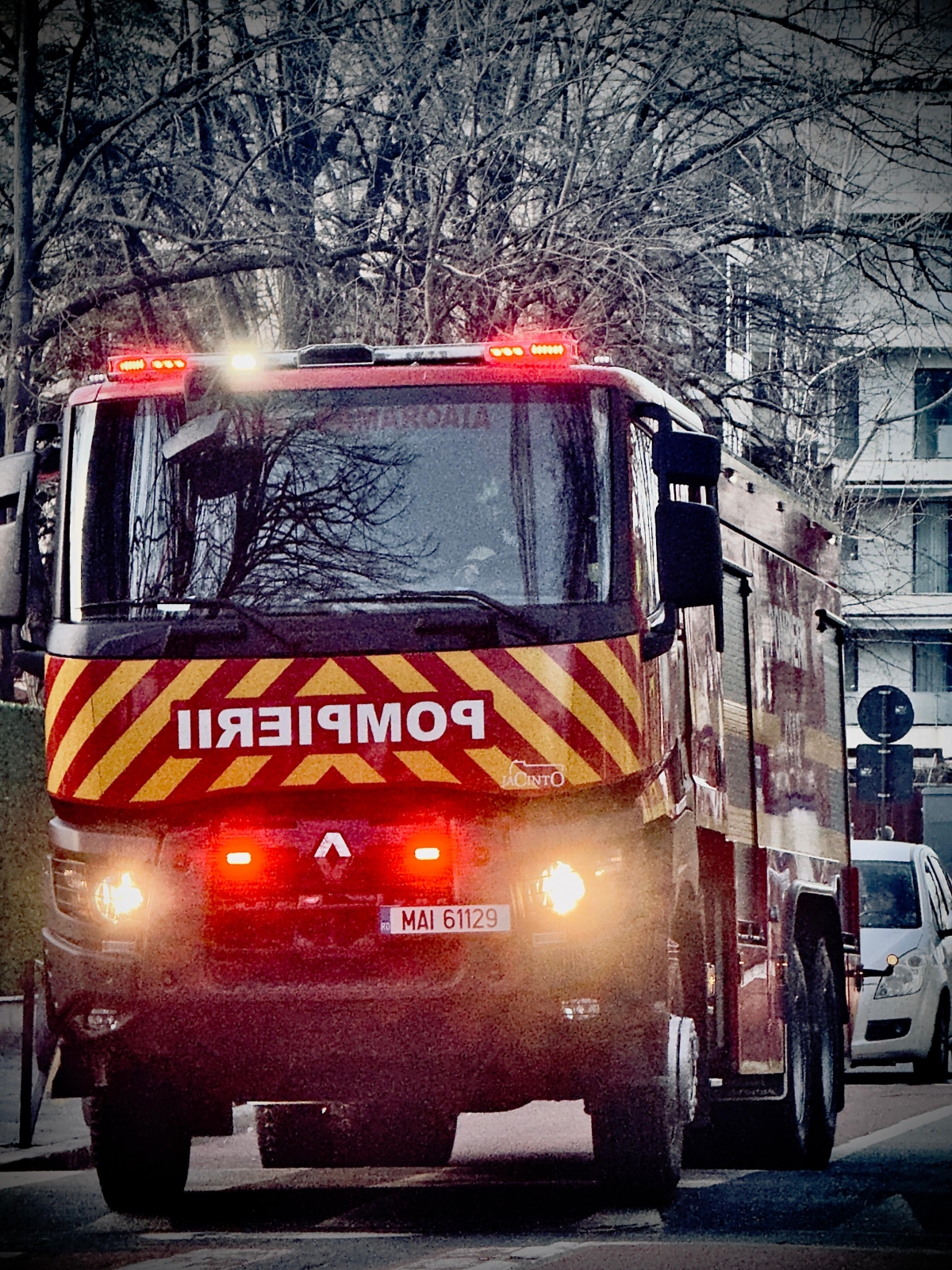 Incendiu într-o zonă împădurită, la Berzasca, județul Caraș-Severin: pompierii sunt ajutaţi de un elicopter