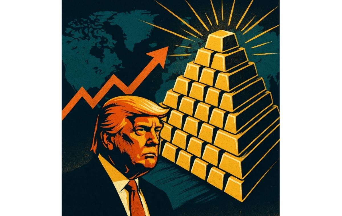 Tarifele lui Trump intensifică tensiunile: Aurul ajunge la un nivel record în vremuri de incertitudine politică