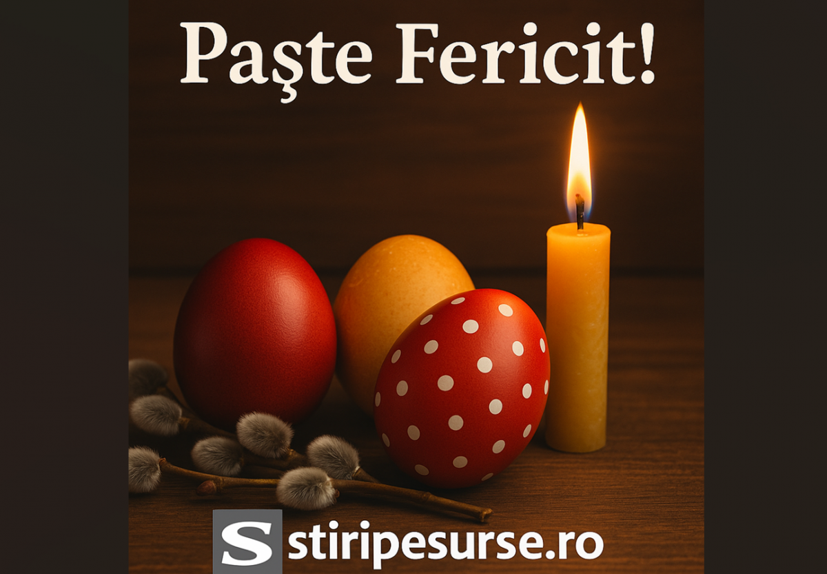 Echipa Știripesurse.ro vă transmite cele mai calde urări de „Paște fericit!” și vă dorește să aveți parte de sărbători pline de binecuvântări.