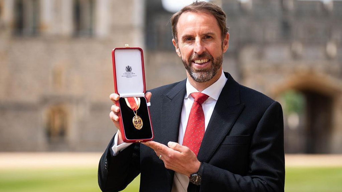 Antrenorul englez, Gareth Southgate, înnobilat de Prințul William la Castelul Windsor