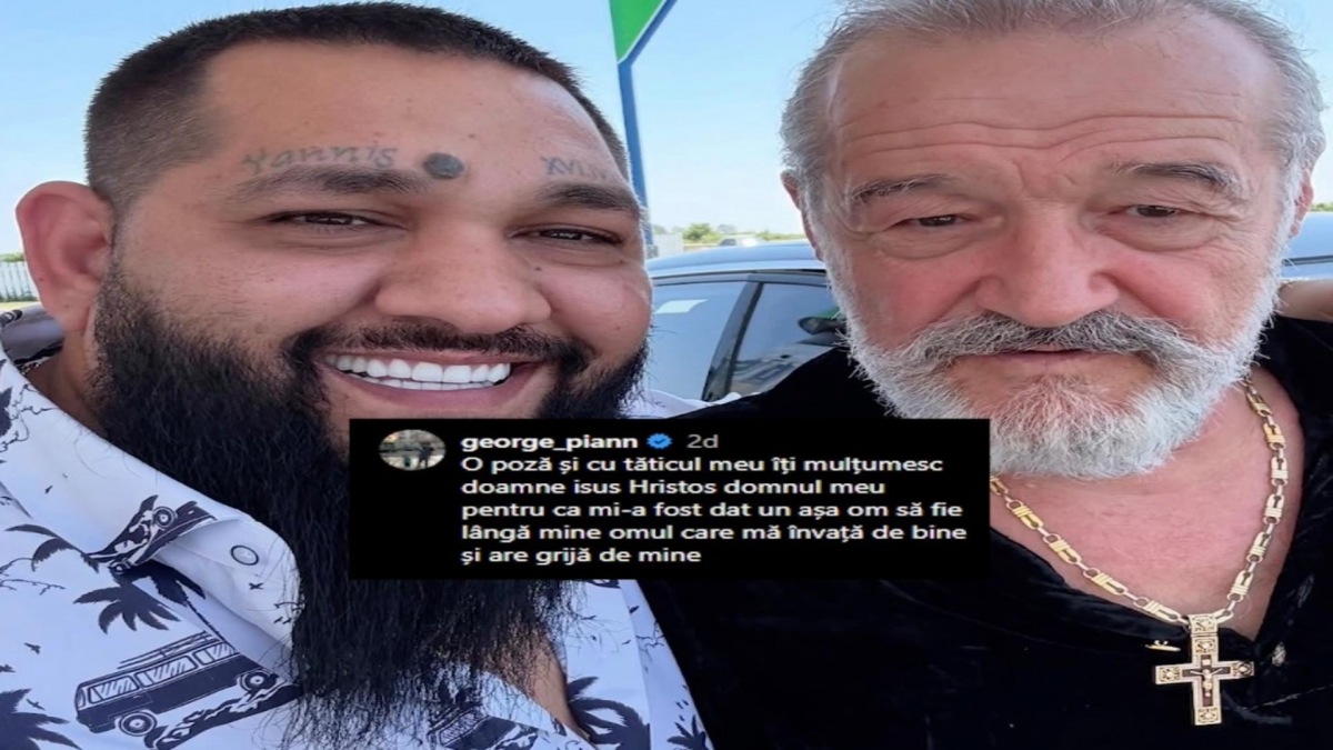 Gigi Becali, selfie cu noul lider al celui mai temut clan de interlopi din Capitală. 'O poză cu tăticul meu, care mă învață de bine și are grijă de mine'