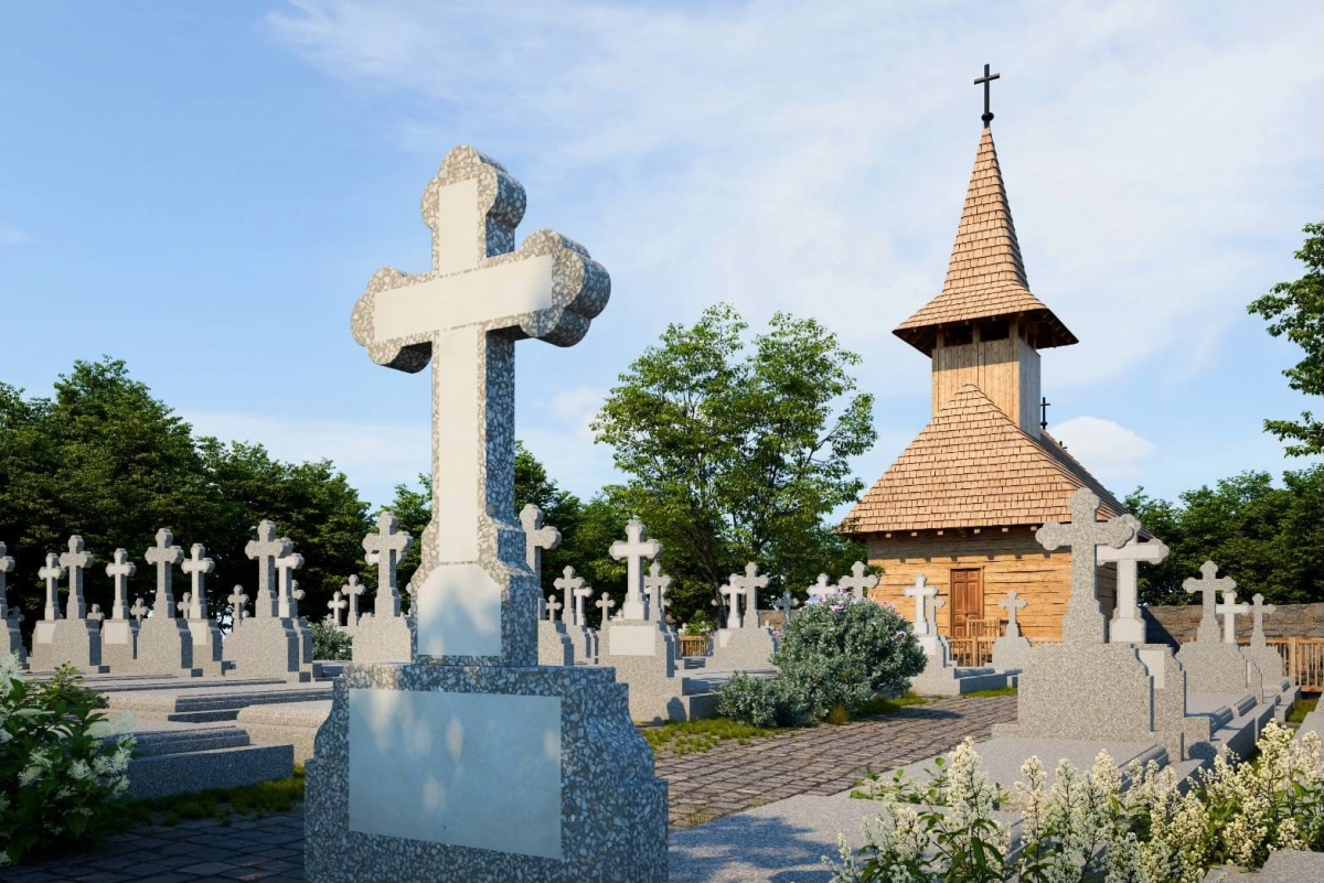 FOTO O biserică din lemn care a fost construită în Maramureș este dusă în Japonia, în primul cimitir ortodox din țară