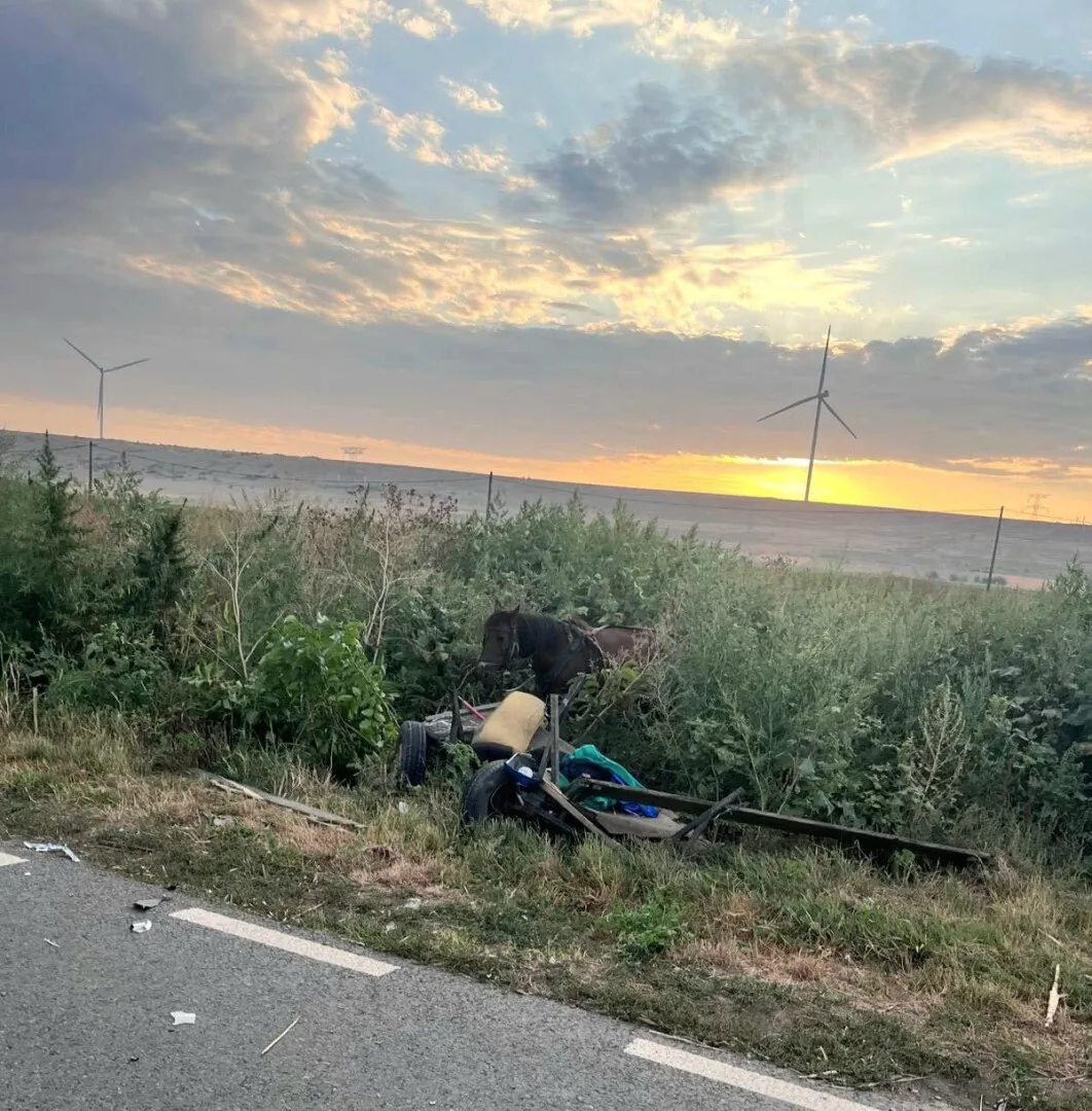 Impact devastator: o femeie și-a pierdut viața, trei persoane rănite după ce o mașină de poliție a spulberat o căruță