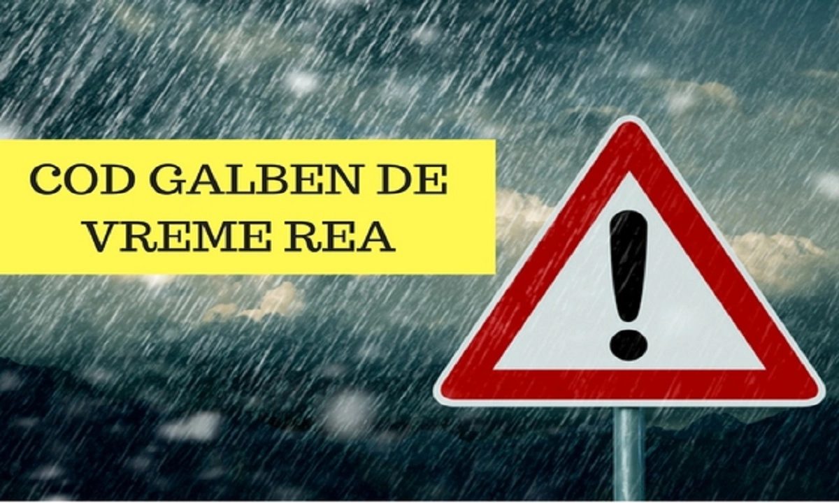 Se schimbă vremea – ANM a emis Cod Galben de vreme rea în mai multe județe din țară / Harta zonelor vizate