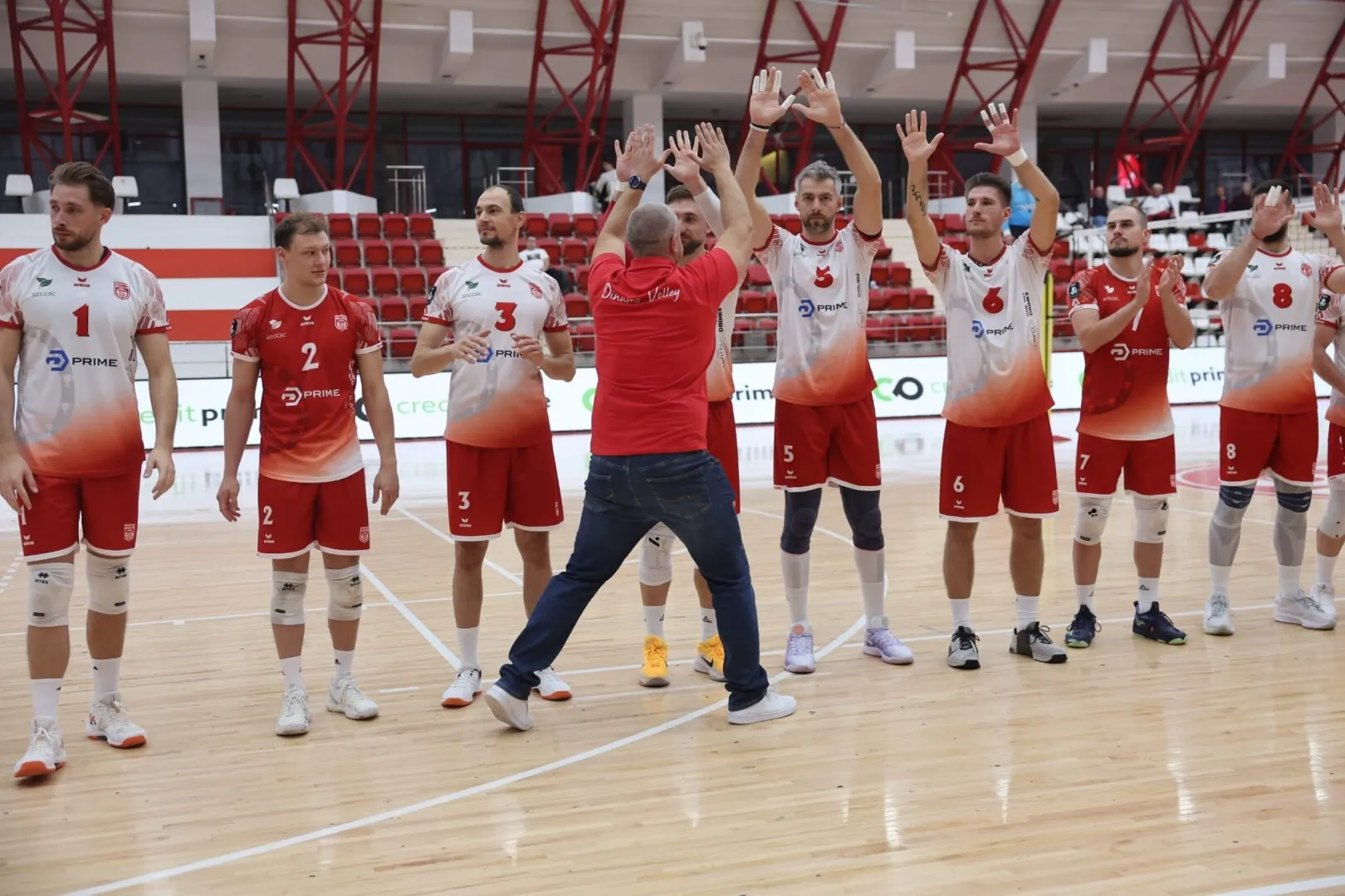 Campioana Dinamo Bucureşti, victorie cu VC Strumica, în turul I preliminar al Ligii Campionilor