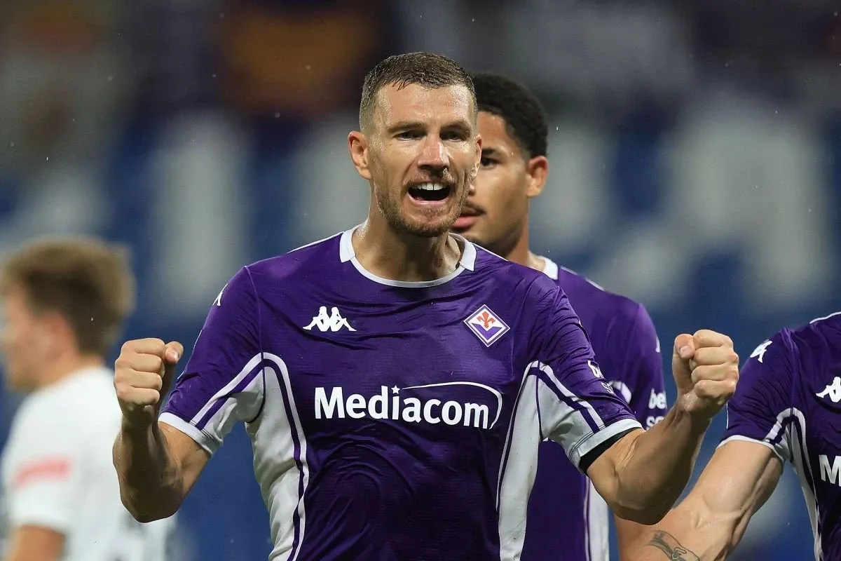 Edin Džeko, cel mai în vârstă marcator din Conference League, la 39 de ani