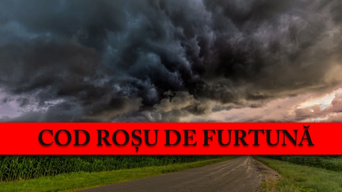 BREAKING Cod Roșu de furtuni în 6 județe, inclusiv în București și în Ilfov (HARTĂ)