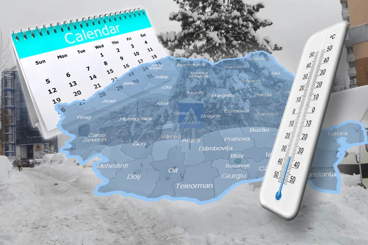 ANM anunță prognoza pentru următoarele două săptămâni: se apropie cea mai rece zi a sezonului