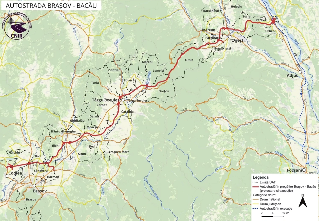 Pas important pentru autostrada care ar lega Transilvania de Moldova – Anunțul făcut de președintele CJ Brașov