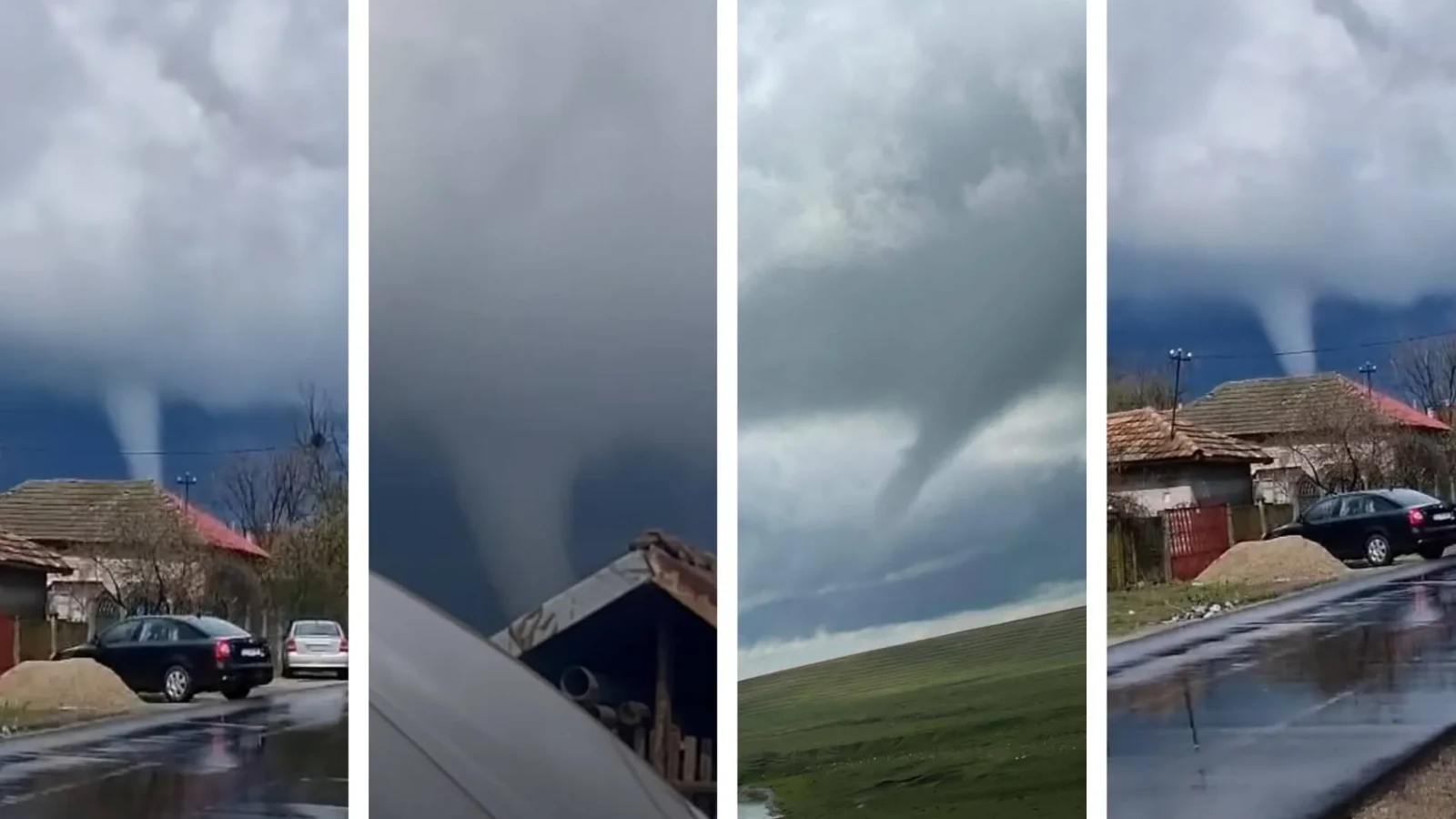 VIDEO Tornadă filmată în Teleorman, în plină alertă meteo. Grindina și ploile torențiale au lovit sudul țării