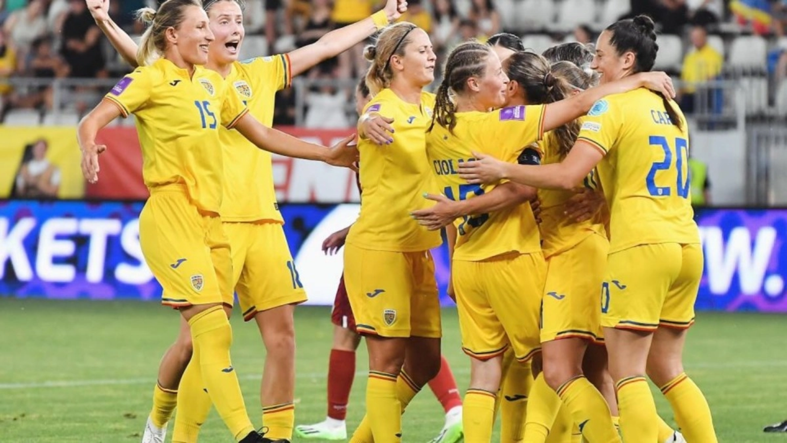 Naționala feminină a României câștigă meciul cu Cipru