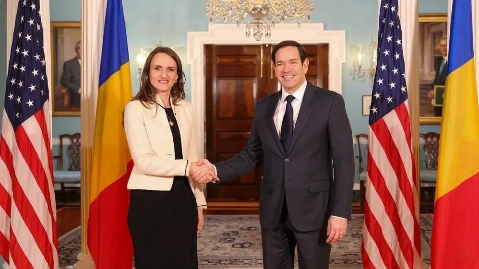 Discuție Rubio-Țoiu: SUA mulțumesc României pentru sprijinul în operațiunile din Orientul Mijlociu