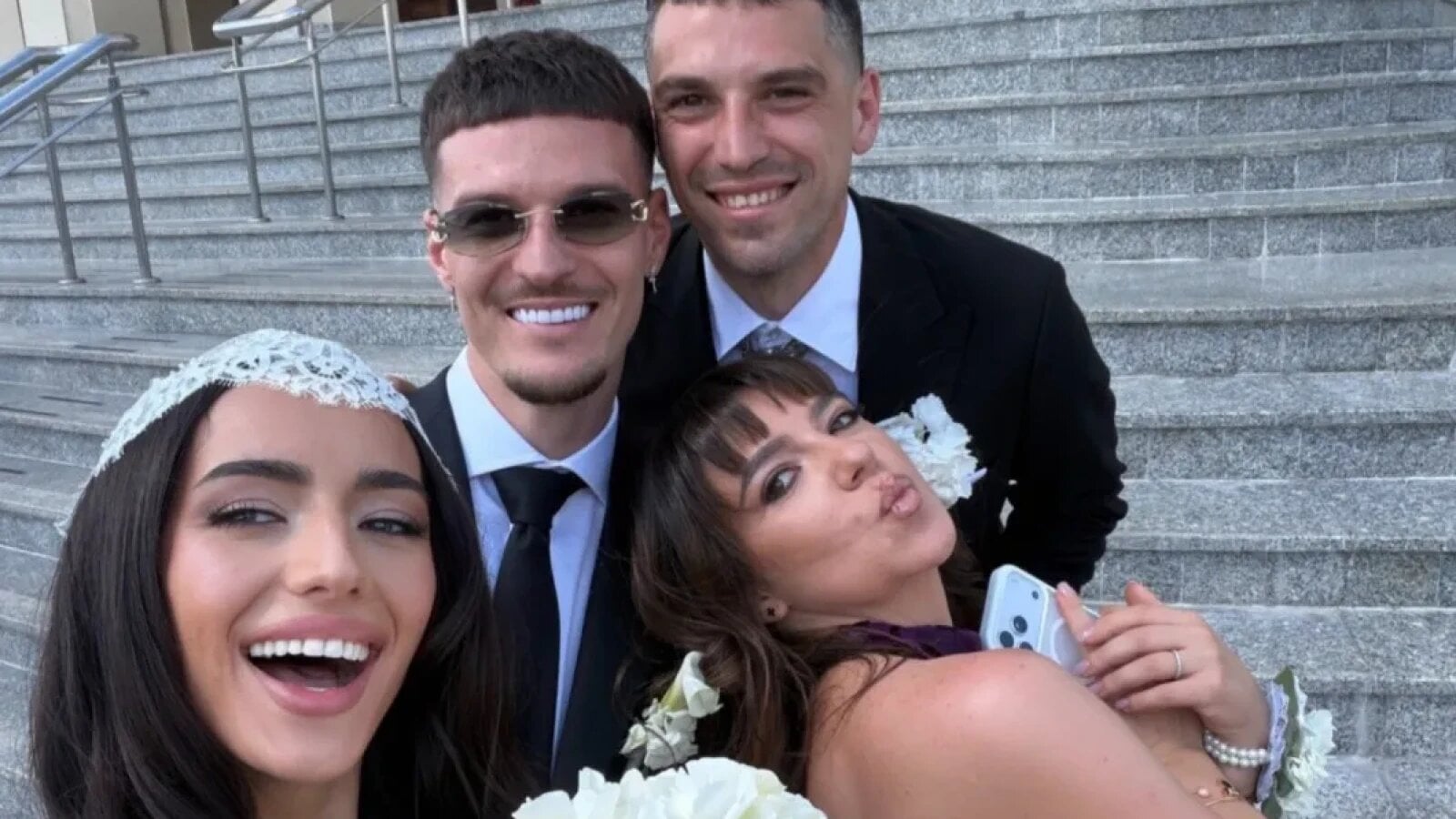 Dennis Man și Alexandra Ionela Grigoriță s-au căsătorit. Nicolae Stanciu, naș