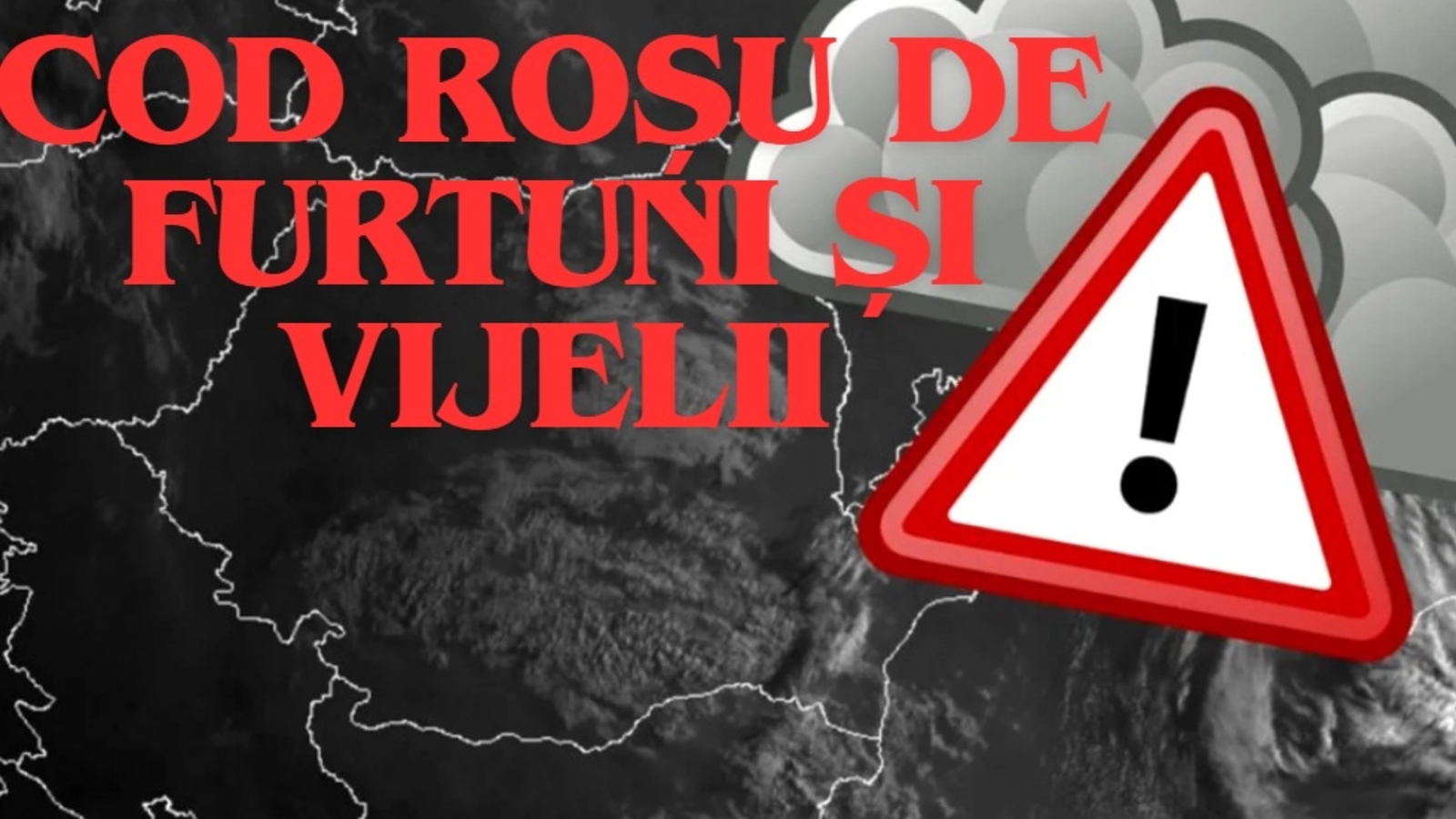 UPDATE Cod roşu de furtuni lângă București: zonele vizate / Alertă suplimentară în țară